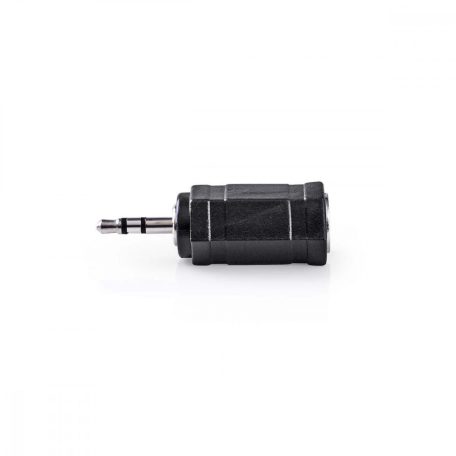 Sztereó audio adapter | 2.5 mm Dugasz | 3.5 mm Aljzat | Nikkelezett | Egyenes | ABS | Fekete | 10 db | Műanyag Zacskó