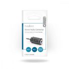 Sztereó audio adapter | 2.5 mm Dugasz | 3.5 mm Aljzat | Nikkelezett | Egyenes | ABS | Fekete | 10 db | Műanyag Zacskó