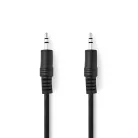 Sztereó audiokábel | 3.5 mm Dugasz | 3.5 mm Dugasz | Nikkelezett | 3.00 m | Kerek | Fekete | Boríték