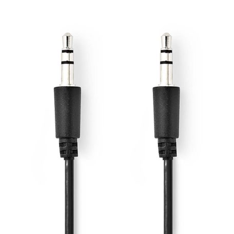 Sztereó audiokábel | 3.5 mm Dugasz | 3.5 mm Dugasz | Nikkelezett | 3.00 m | Kerek | Fekete | Boríték