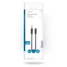 Sztereó audiokábel | 3.5 mm Dugasz | 3.5 mm Aljzat | Nikkelezett | 10.0 m | Kerek | Fekete | Boríték