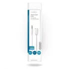 Sztereó audiokábel | 3.5 mm Dugasz | 2 db 3.5 mm-es Aljzat | Nikkelezett | 0.20 m | Kerek | Fehér | Boríték