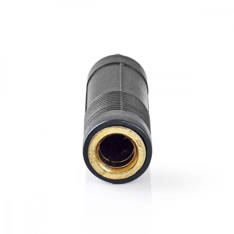 Sztereó audio adapter | 3.5 mm Dugasz | 6.35 mm Aljzat | Aranyozott | Egyenes | ABS | Fekete | 10 db | Műanyag Zacskó