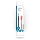 Sztereó audiokábel | 6.35 mm Dugasz | 2x RCA Dugasz | Nikkelezett | 2.00 m | Kerek | Műanyag Zacskó