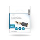 Sztereó audio adapter | 6.35 mm Dugasz | 3.5 mm Aljzat | Aranyozott | Egyenes | ABS | Fekete | 10 db | Boríték