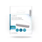 Sztereó audio adapter | 6.35 mm Aljzat | 6.35 mm Aljzat | Nikkelezett | Egyenes | Fém | Ezüst | 10 db | Műanyag Zacskó