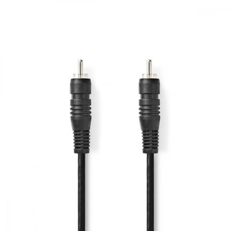 Digitális Audio Kábel | RCA Dugasz | RCA Dugasz | Nikkelezett | 2.00 m | Kerek | PVC | Fekete | Boríték