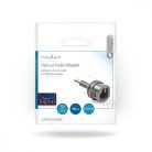 TosLink adapter | Optikai 3.5 mm Dugasz | Toslink Aljzat | Egyenes | ABS | Fekete | 10 db | Boríték