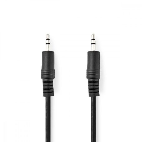 Sztereó audiokábel | 3.5 mm Dugasz | 3.5 mm Dugasz | Nikkelezett | 1.50 m | Kerek | Fekete | Papírfüles
