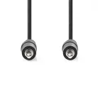 Sztereó audiokábel | 3.5 mm Dugasz | 3.5 mm Dugasz | Nikkelezett | 1.50 m | Kerek | Fekete | Papírfüles