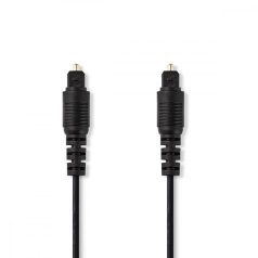   Optikai Audió Kábel | TosLink Dugasz | TosLink Dugasz | 2.00 m | Kerek | PVC | Fekete | Papírfüles