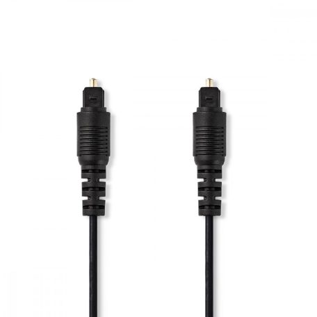 Optikai Audió Kábel | TosLink Dugasz | TosLink Dugasz | 2.00 m | Kerek | PVC | Fekete | Papírfüles