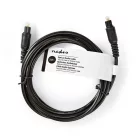 Optikai Audió Kábel | TosLink Dugasz | TosLink Dugasz | 2.00 m | Kerek | PVC | Fekete | Papírfüles