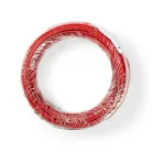 Hangszóró kábel | 2x 0.75 mm² | CCA | 25.0 m | Kerek | PVC | Fekete / Piros | Zsugor csomagolás