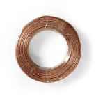 Hangszóró kábel | 2 x 0.75 mm² | CCA | 100.0 m | Kerek | PVC | Átlátszó | Zsugor csomagolás