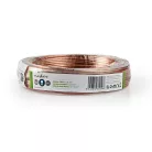 Hangszóró kábel | 2 x 1.50 mm² | CCA | 15.0 m | Kerek | PVC | Átlátszó | Zsugor csomagolás