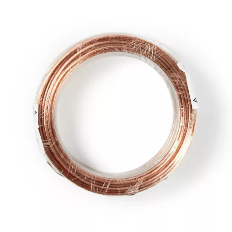 Hangszóró kábel | 2 x 1.50 mm² | CCA | 15.0 m | Kerek | PVC | Átlátszó | Zsugor csomagolás