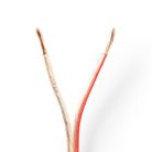 Hangszóró kábel | 2 x 2.50 mm² | CCA | 100.0 m | Kerek | PVC | Átlátszó | Zsugor csomagolás