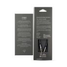 Sztereó audiokábel | 3.5 mm Dugasz | 3.5 mm Dugasz | Aranyozott | 1.00 m | Kerek | Antracit / Gun Metal Szürke | Ablakos Fedő Doboz