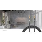 Sztereó audiokábel | 3.5 mm Dugasz | 3.5 mm Dugasz | Aranyozott | 1.00 m | Kerek | Antracit / Gun Metal Szürke | Ablakos Fedő Doboz