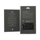 Sztereó audiokábel | 3.5 mm Dugasz | 3.5 mm Dugasz | Aranyozott | 2.00 m | Kerek | Gun Metal Szürke / Szürke | Ablakos Fedő Doboz