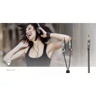 Sztereó audiokábel | 3.5 mm Dugasz | 2x RCA Aljzat | Aranyozott | 0.20 m | Kerek | Gun Metal Szürke / Szürke | Ablakos Fedő Doboz