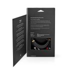 Sztereó audiokábel | 2x RCA Dugasz | 2x RCA Dugasz | Aranyozott | 2.00 m | Kerek | Gun Metal Szürke / Szürke | Ablakos Fedő Doboz