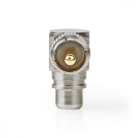 Mono audio adapter | RCA Dugasz | RCA Aljzat | Aranyozott | Könyök 90 ° | Fém | Fém / Gun Metal Szürke | 2 db | Ablakos Doboz