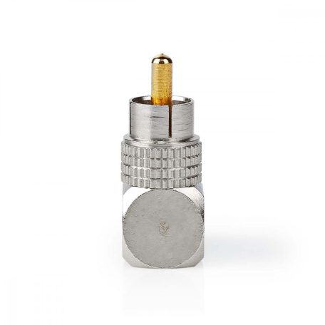 Mono audio adapter | RCA Dugasz | RCA Aljzat | Aranyozott | Könyök 90 ° | Fém | Fém / Gun Metal Szürke | 2 db | Ablakos Doboz