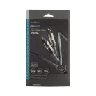 Optikai Audió Kábel | TosLink Dugasz | TosLink Dugasz | 3.00 m | Kerek | Pamut | Gun Metal Szürke | Ablakos Fedő Doboz