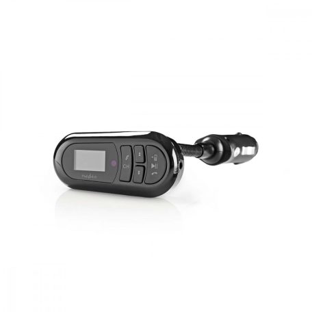 Car Audio FM Transmitter | Hattyúnyak | Kéz nélküli hívás | 0.4 " | LCD Képernyő | Bluetooth® | 5.0 V DC / 0.5 A | Google Assistant / Siri | Fekete