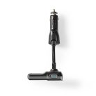 Car Audio FM Transmitter | Hattyúnyak | Kéz nélküli hívás | 2.0 " | LCD Képernyő | Bluetooth® | QC 3.0 / 5.0 V DC / 2.4 A | Gyors töltés | Basszus kiemelés | Google Assistant / Siri | Fekete / Szürke