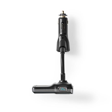 Car Audio FM Transmitter | Hattyúnyak | Kéz nélküli hívás | 2.0 " | LCD Képernyő | Bluetooth® | QC 3.0 / 5.0 V DC / 2.4 A | Gyors töltés | Basszus kiemelés | Google Assistant / Siri | Fekete / Szürke