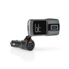 Car Audio FM Transmitter | Hattyúnyak | Kéz nélküli hívás | 2.0 " | LCD Képernyő | Bluetooth® | QC 3.0 / 5.0 V DC / 2.4 A | Gyors töltés | Basszus kiemelés | Google Assistant / Siri | Fekete / Szürke