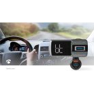 Car Audio FM Transmitter | Hattyúnyak | Kéz nélküli hívás | 2.0 " | LCD Képernyő | Bluetooth® | QC 3.0 / 5.0 V DC / 2.4 A | Gyors töltés | Basszus kiemelés | Google Assistant / Siri | Fekete / Szürke