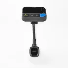 Car Audio FM Transmitter | Hattyúnyak | Kéz nélküli hívás | 1.5 " | LCD Képernyő | Bluetooth® | 5.0 V DC / 1.0 A / 5.0 V DC / 2.4 A | Basszus kiemelés | Google Assistant / Siri | Fekete