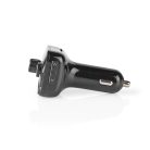 Car Audio FM Transmitter | Rögzített | Kéz nélküli hívás | 1.0 " | LCD Képernyő | Bluetooth® | 5.0 V DC / 1.0 A / 5.0 V DC / 2.4 A | Basszus kiemelés | Google Assistant / Siri | Fekete