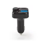 Car Audio FM Transmitter | Rögzített | Kéz nélküli hívás | 0.8 " | LCD Képernyő | Bluetooth® | 5.0 V DC / 1.0 A / 5.0 V DC / 2.4 A | Basszus kiemelés | Google Assistant / Siri | Fekete