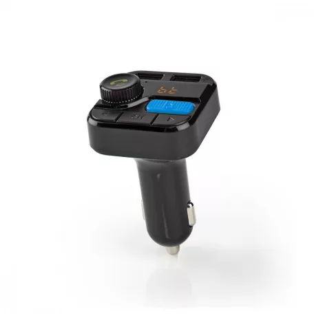 Car Audio FM Transmitter | Rögzített | Kéz nélküli hívás | 0.8 " | LCD Képernyő | Bluetooth® | 5.0 V DC / 1.0 A / 5.0 V DC / 2.4 A | Basszus kiemelés | Google Assistant / Siri | Fekete