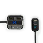 Car Audio FM Transmitter | Rögzített | Kéz nélküli hívás | 0.8 " | LCD Képernyő | Bluetooth® | 5.0 V DC / 1.0 A / 5.0 V DC / 2.4 A | Google Assistant / Siri | Fekete / Szürke