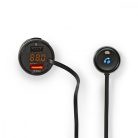 Car Audio FM Transmitter | Rögzített | Kéz nélküli hívás | 0.8 " | LCD Képernyő | Bluetooth® | QC 3.0 / 5.0 V DC / 1.0 A | Gyors töltés | Google Assistant / Siri | Fekete