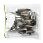 XLR csatlakozó | Egyenes | Aljzat | Nikkelezett | Forrasztás | Bemenő kábel átmérő: 7.0 mm | Fém | Ezüst | 25 db | Műanyag Zacskó