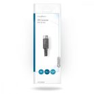 DIN csatlakozó | Egyenes | Dugasz | Nikkelezett | Rácsavarható | Bemenő kábel átmérő: 6.0 mm | PVC | Fekete | 25 db | Műanyag Zacskó