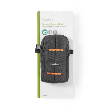 Kameratáska | Kompakt | Víz taszító | 30 mm | 60 mm | 100 mm | Összes rekeszek száma: 1 | Fekete / Narancs