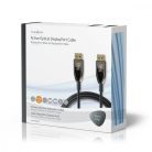 Aktív Optikai kábel DisplayPort | DisplayPort 1.4 | DisplayPort Dugasz | DisplayPort Dugasz | 32.4 Gbps | 15.0 m | Kerek | PVC | Fekete | Ajándék Dobozban