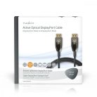 Aktív Optikai kábel DisplayPort | DisplayPort 1.4 | DisplayPort Dugasz | DisplayPort Dugasz | 32.4 Gbps | 30.0 m | Kerek | PVC | Fekete | Ajándék Dobozban