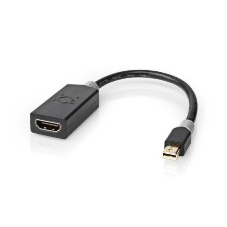 Mini DisplayPort kábel | DisplayPort 1.4 | Mini DisplayPort Dugasz | HDMI™ Kimenet | 48 Gbps | Aranyozott | 0.20 m | Kerek | PVC | Antracit | Műanyag Zacskó