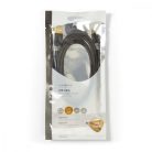 USB kábel | USB 2.0 | USB-A Dugasz | USB Mini-B 5 Érintkezős Dugasz | 480 Mbps | Aranyozott | 2.00 m | Kerek | PVC | Antracit | Műanyag Zacskó