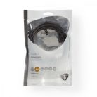 CAT5e hálózati kábel | U/UTP | RJ45 Dugasz | RJ45 Dugasz | 2.00 m | Kerek | LSZH | Antracit | Műanyag Zacskó