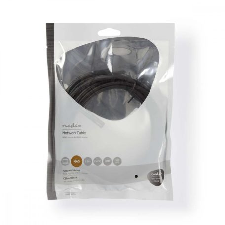 Cat 5e kábel | U/UTP | RJ45 Dugasz | RJ45 Dugasz | 3.00 m | Kerek | LSZH | Antracit | Műanyag Zacskó